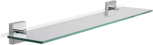 Croydex Flexi-Fix Chester Glass Shelf, 54 x 617 x 134mm
