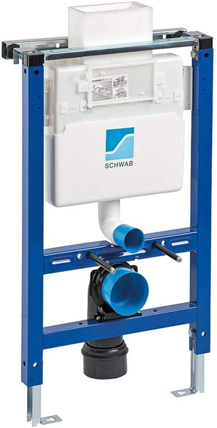 Schwab by Fluidmaster Short Concealed Wall Hung Toilet Mounting Frame + Cistern