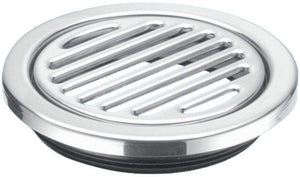 McAlpine 125mm Polished Stainless Steel Grating FGTR125TOP
