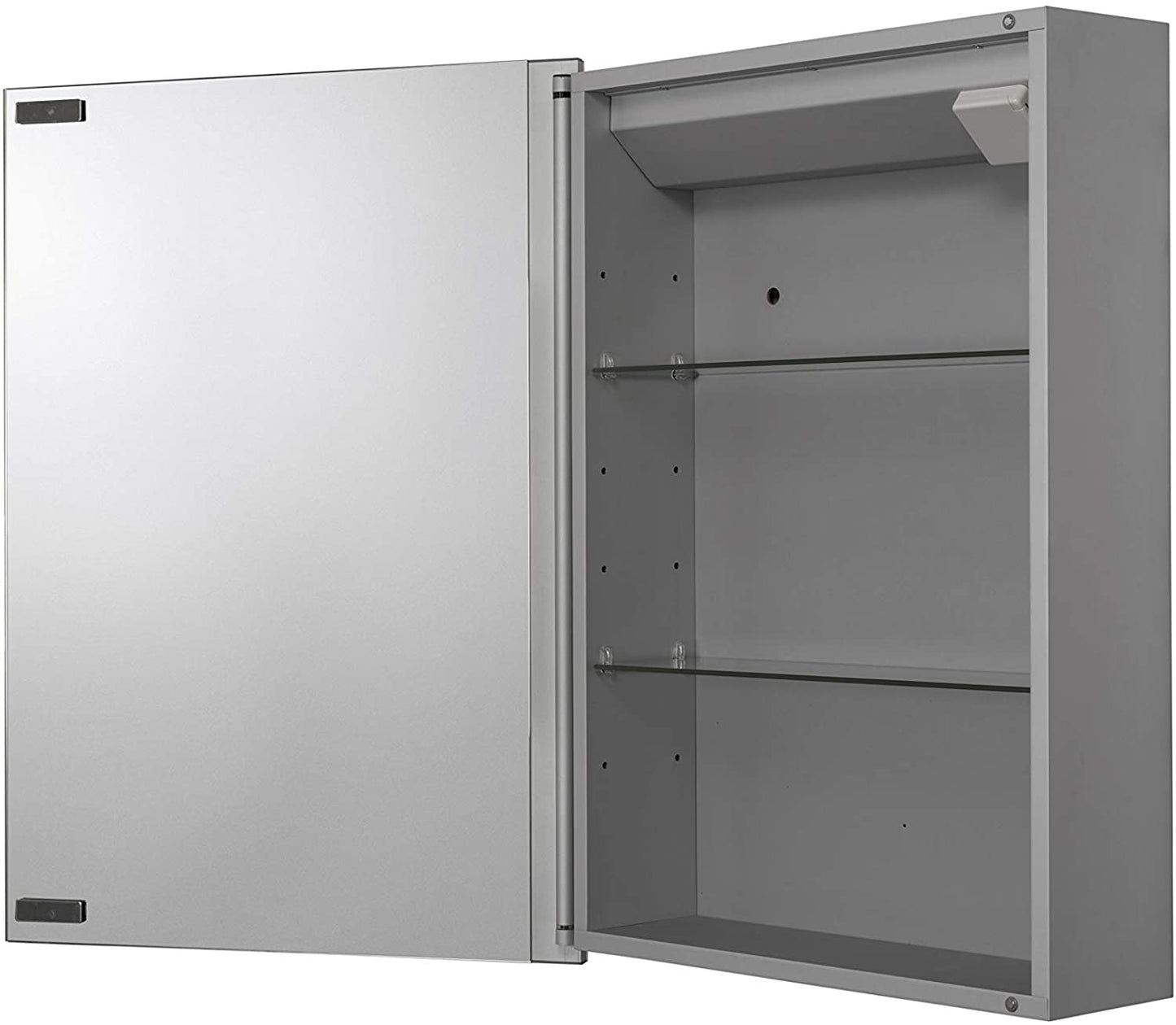 Croydex Clarence Single Door Illuminated Cabinet with Hang N Lock Fitting System