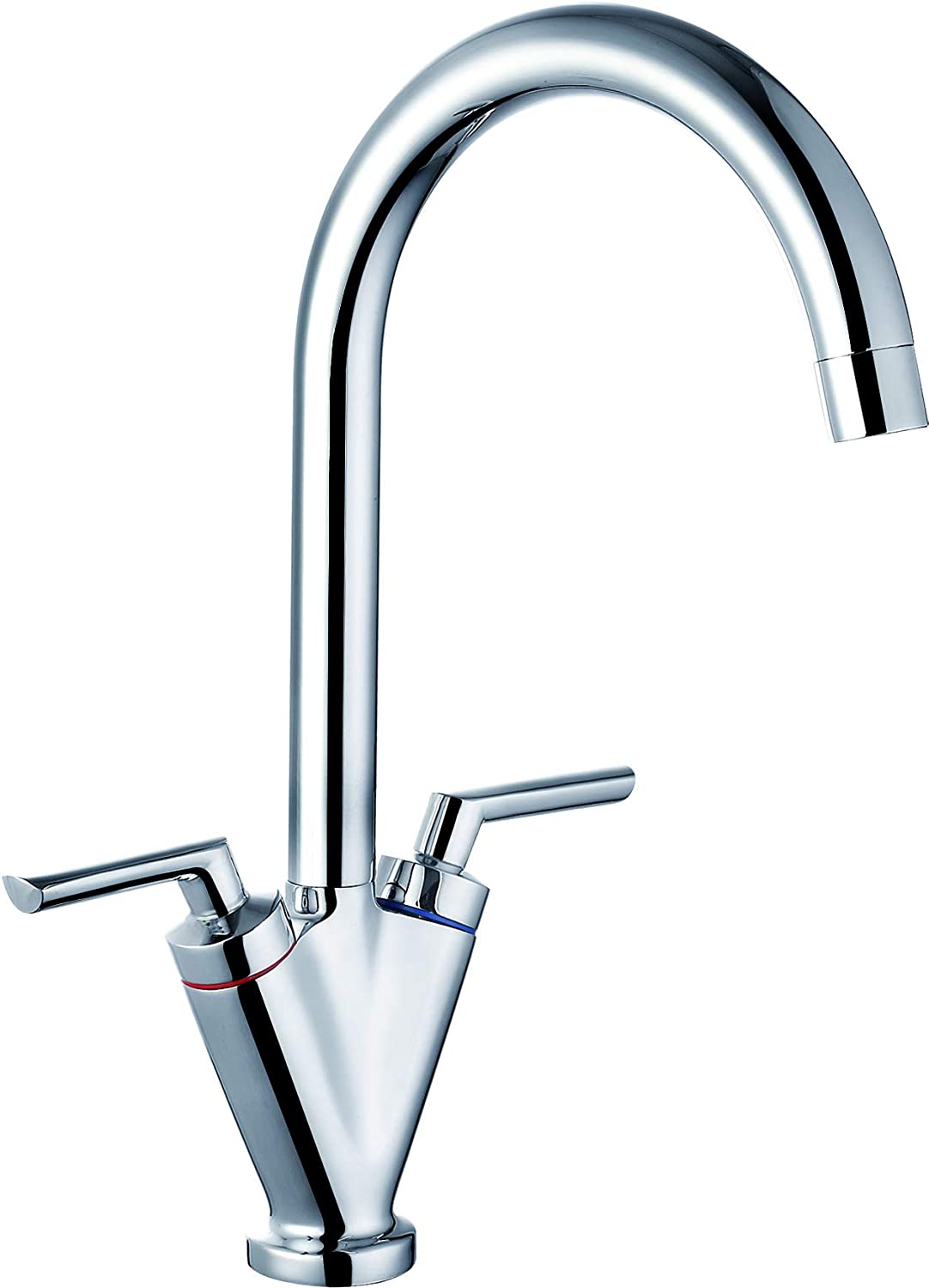 Trisen Starn TK005CP Chrome Two Handle Kitchen Sink Mixer