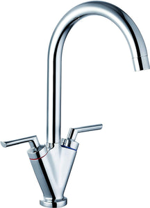 Trisen Starn TK005CP Chrome Two Handle Kitchen Sink Mixer