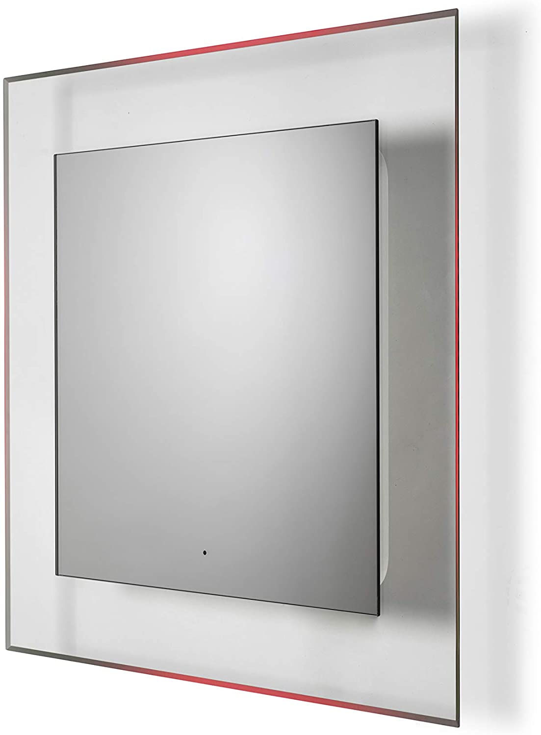 Croydex Oakley Colour Change Illuminated Mirror, Glass with Hang 'N' Lock