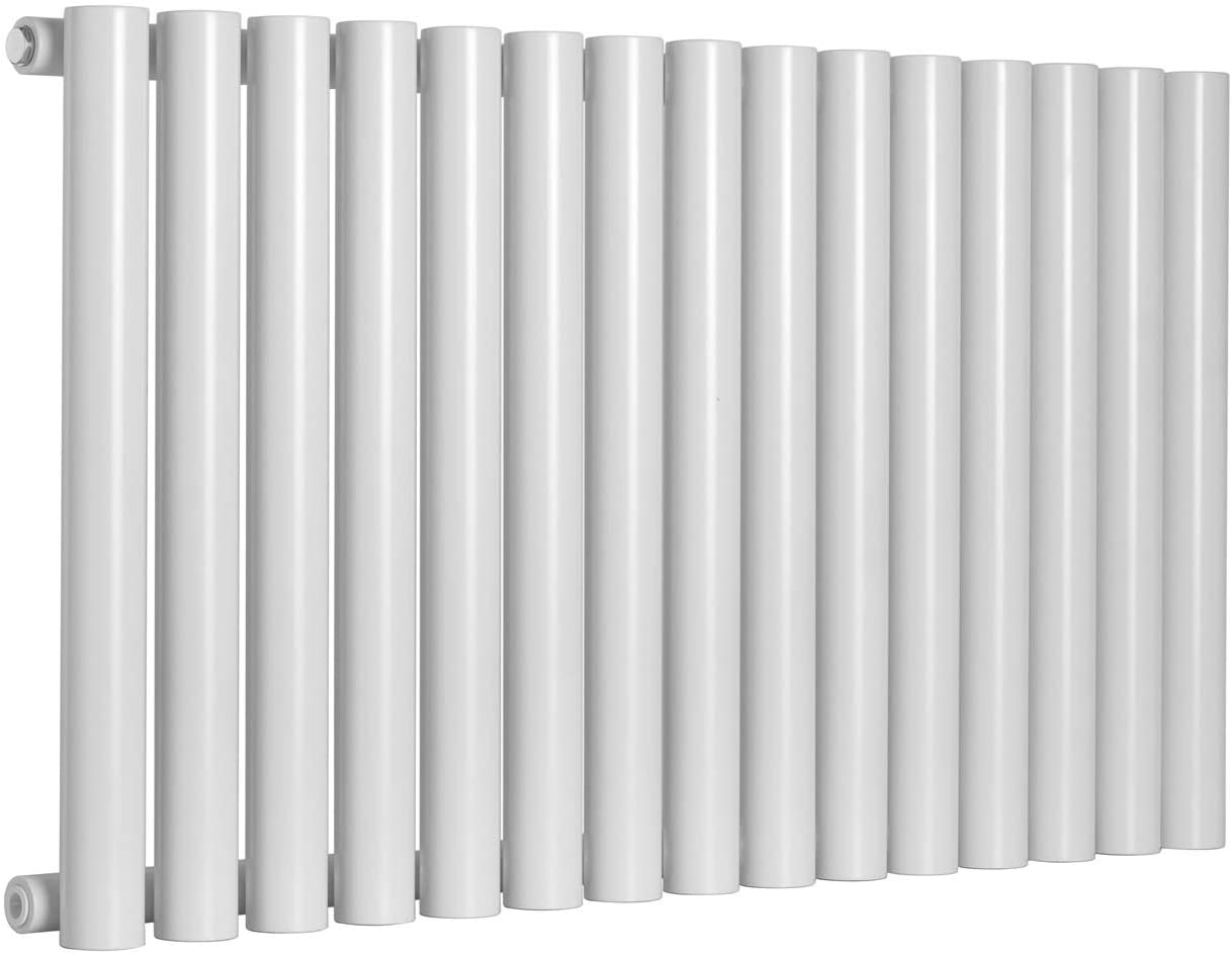 Reina Sena White Horizontal Designer Radiators 550mm x 395mm Single Panel Central Heating