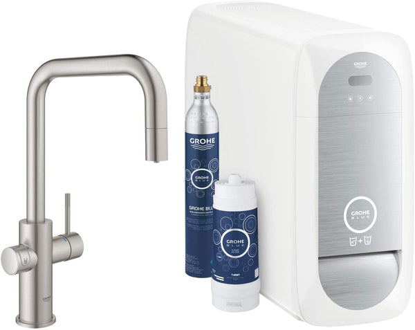 GROHE Blue Home Kitchen Sink Tap with Filter Function and WiFi