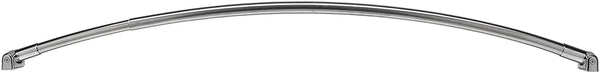 Croydex Stainless Steel Premium Extendable Telescopic Curved Rod, 1080 - 1850mm