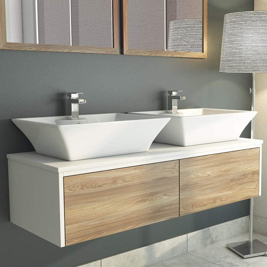 Synergy 1200mm Float Driftwood Vanity Wall Unit