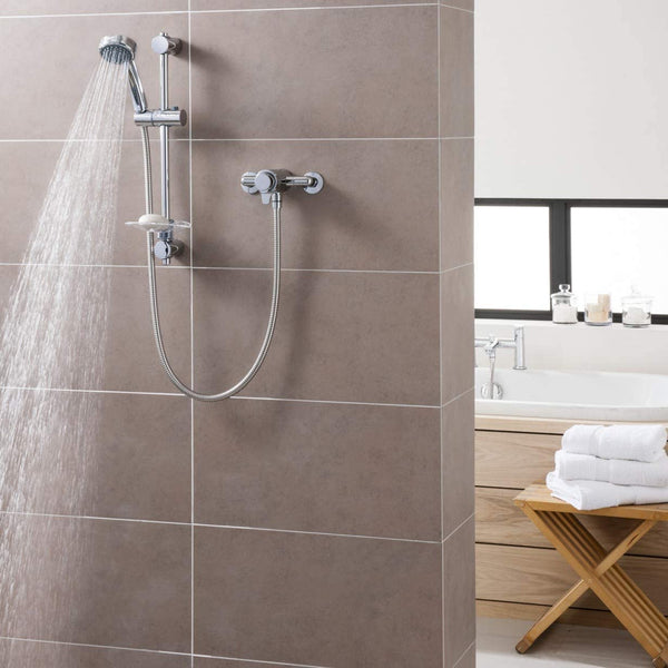 Triton Dene Dual Control Mixer Shower Concentric Thermostatic Exposed Chrome