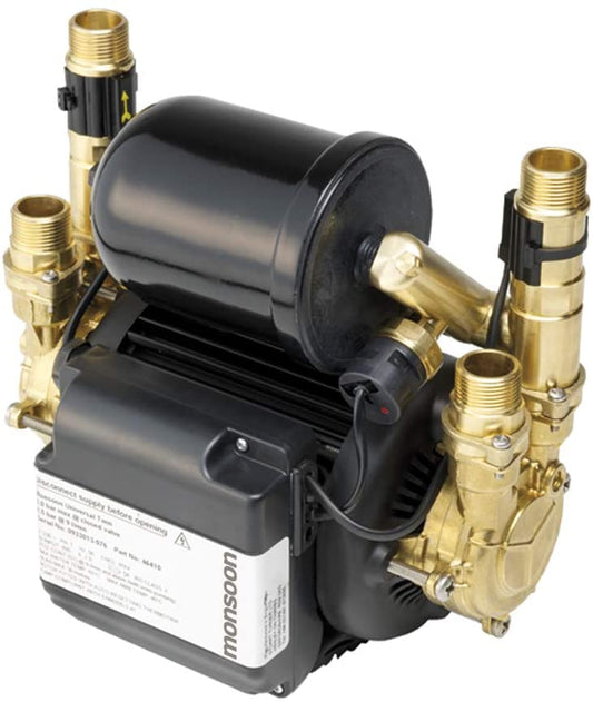 Monsoon Universal Twin 1.5 Bar 46505 Negative Head Shower Pump