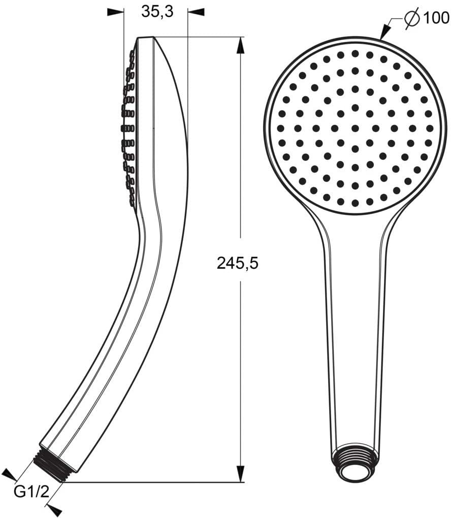 Ideal Standard B9402AA Idealrain M1 handspray, Chrome