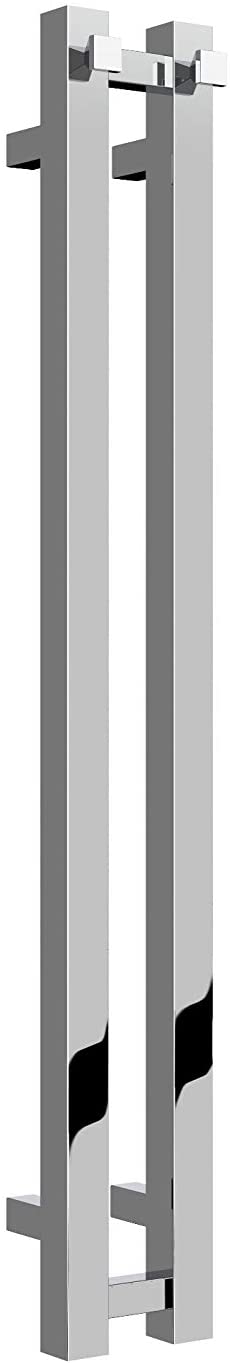 Reina Todi Steel Chrome Designer Heated Towel Rail 800mm x 108mm - Central Heating