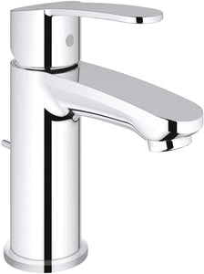 GROHE 23039002 Eurostyle Cosmopolitan Basin Tap (Short Spout, Smooth Tap Body, Speedclean and Ecojoy)