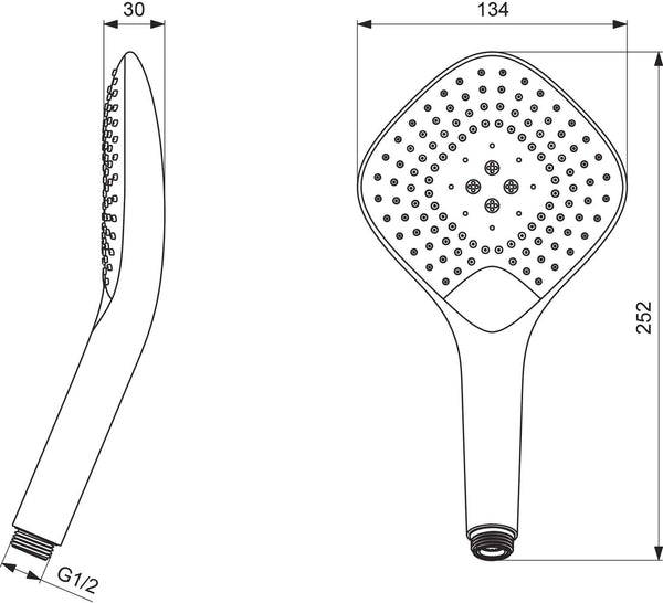 Ideal Standard B1760AA Idealrain Evo Jet Hand Shower, Chrome