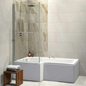 Synergy Elite L Shape 1675mm Left Hand Standard Shower Bath