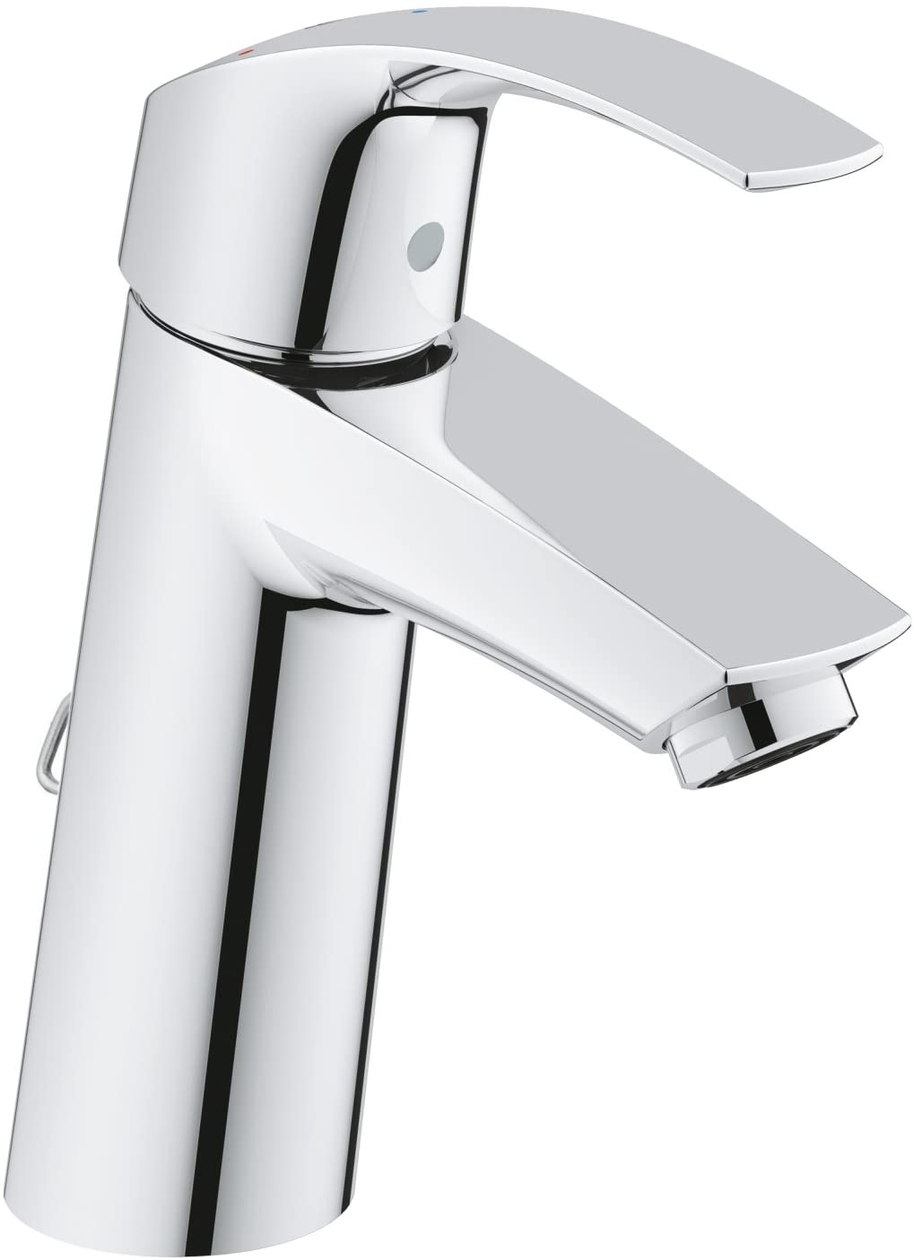 GROHE 2339410E Eurosmart Basin Tap with Retractable Chain, Medium High Spout_P