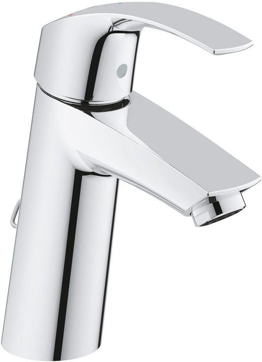 GROHE 2339410E Eurosmart Basin Tap with Retractable Chain, Medium High Spout_P
