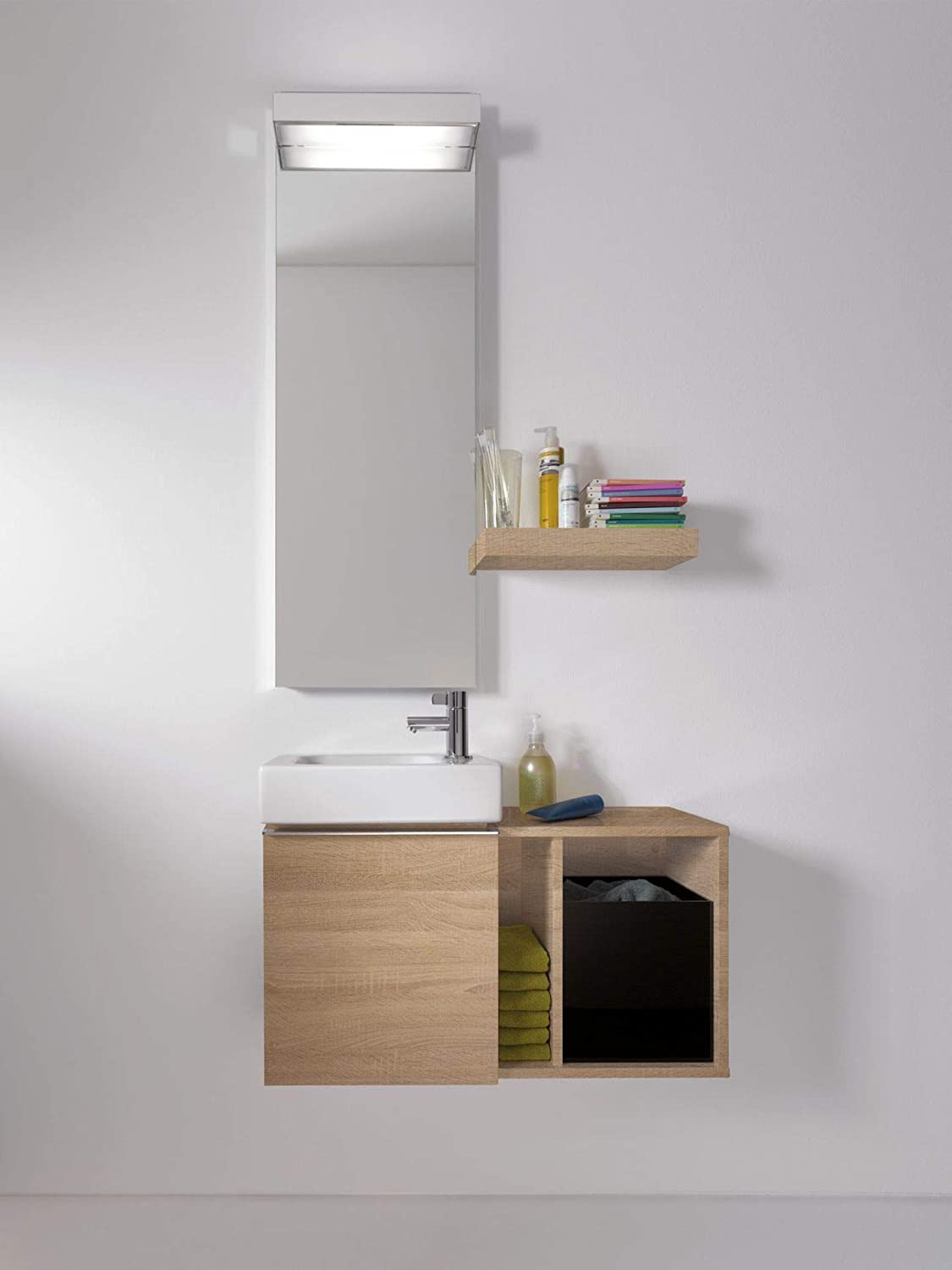 Geberit iCon xs hand basin 38x28cm, white, with tap hole right, colour: White - 124736000