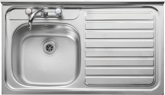 Leisure LC106R/RF Kitchen Sink Top-Mounted Sink Rectangular Stainless Steel