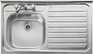 Leisure LC106R/RF Kitchen Sink Top-Mounted Sink Rectangular Stainless Steel