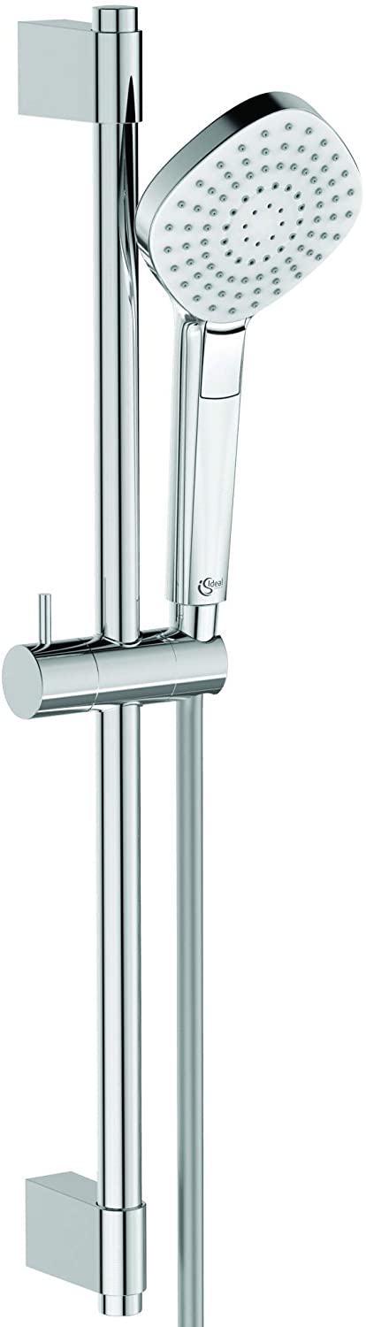 Ideal Standard B2234AA Idealrain EVO Diamond Shower Rod with 3 Function Hand Shower - 600mm Wall Pole - Chrome