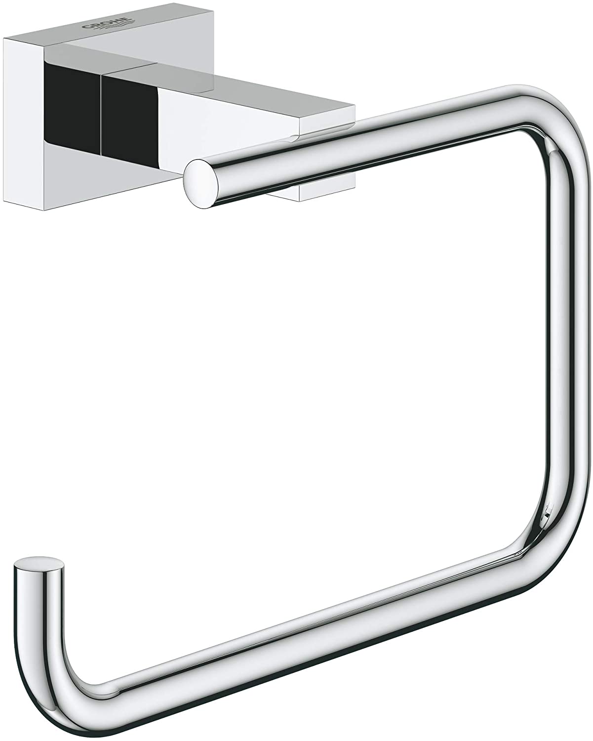GROHE Essentials Paper Holder with Lid Silver