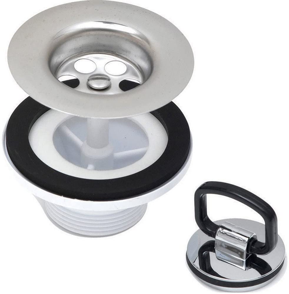 McAlpine Belfast Sink Waste With C/P Plug & Chain PART NO BSW6CP2H by Mcalpine