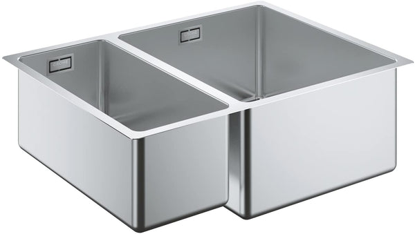 Grohe 31552SD0í«ÌÎ_K200í«ÌÎ_| Kitchen Stainless Steel Sink with Drain Board, Stainless Steel