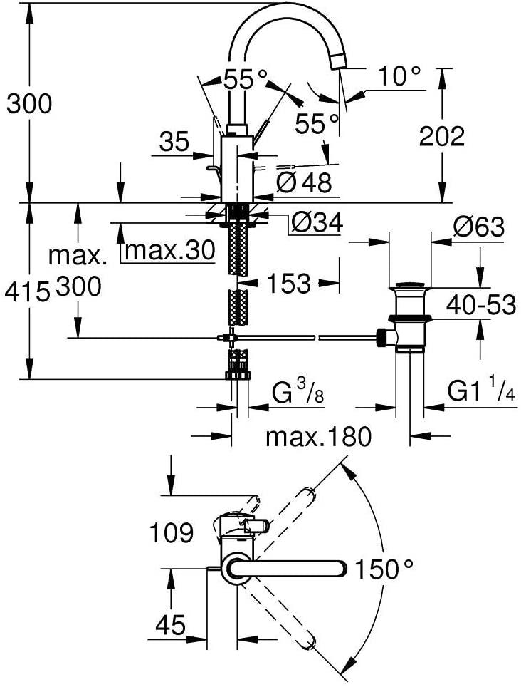 Grohe Eurosmart Cosmopolitan, 32830001