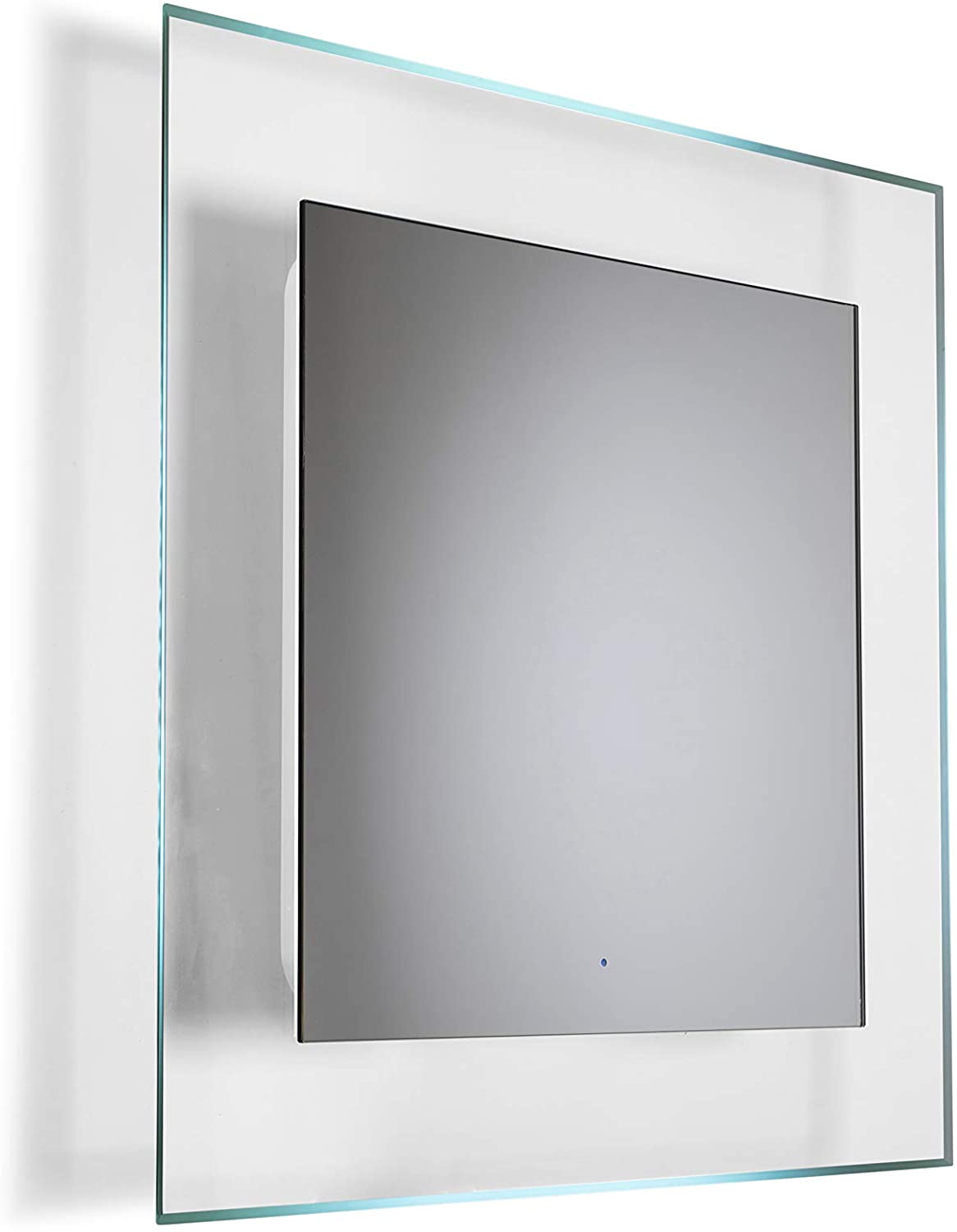 Croydex Oakley Colour Change Illuminated Mirror, Glass with Hang 'N' Lock