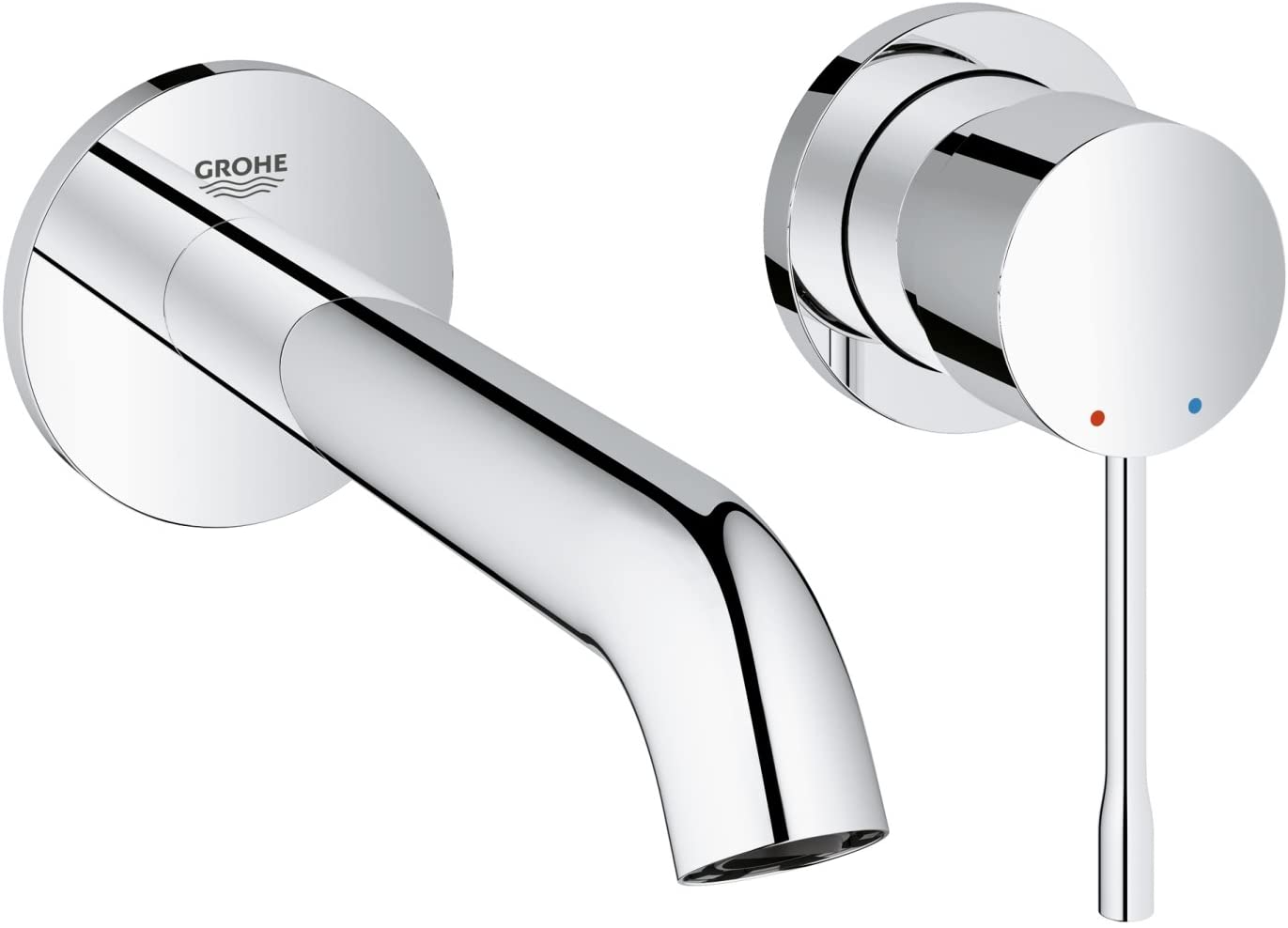 GROHE Essence Wall-Mounted 2-Hole Basin Tap, Final Assembly Set (Concealed Body Not Included)