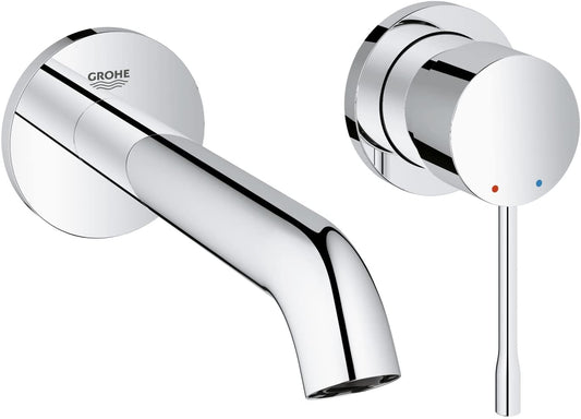 GROHE Essence Wall-Mounted 2-Hole Basin Tap, Final Assembly Set (Concealed Body Not Included)