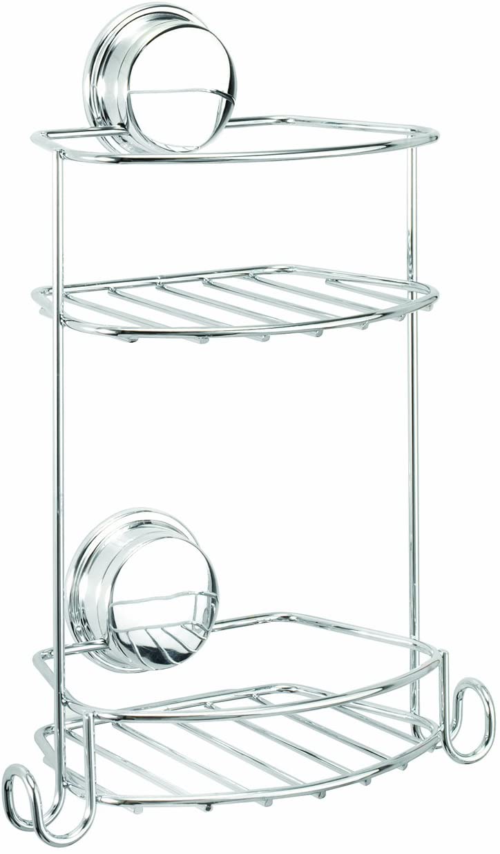Croydex 2-Tier Twist N Lock Plus Compact Basket
