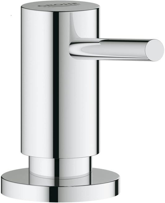 Grohe Contemporary soap dispenser (for liquids, 0.4l storage jar) 40536000, silver, 40536000