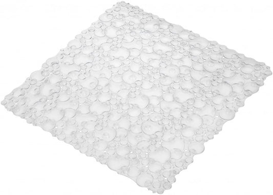Croydex Bubbles PVC Shower Mat Clear