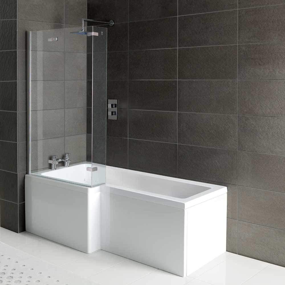 Arley Squrv2 Universal L-Shaped Hinged Bath Screen 237BS2CSS-SHH