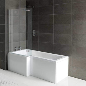 Arley Squrv2 1700mm No Tap Holes Left Hand Shower Bath Squrv2 Shower Baths