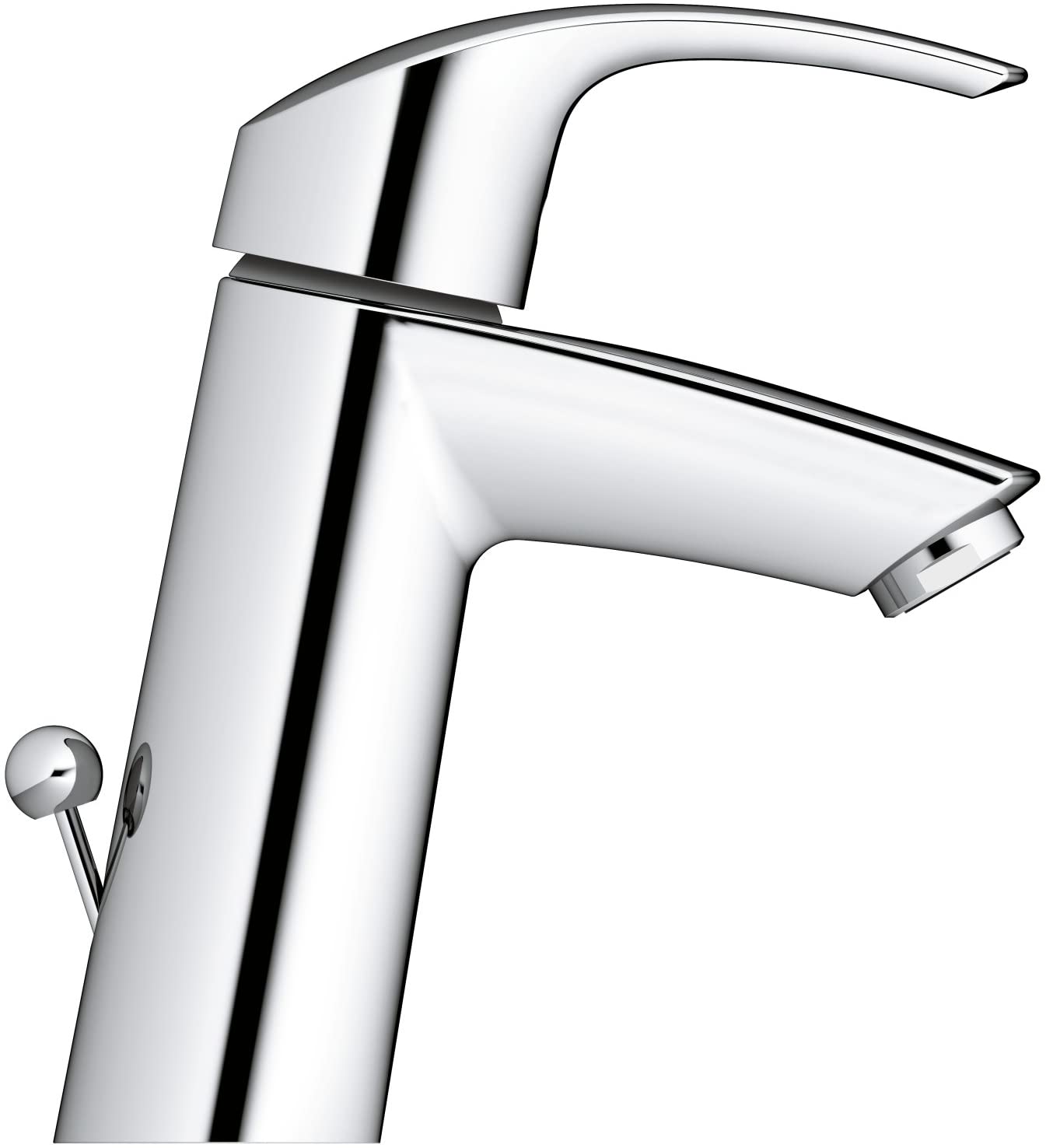 GROHE 2339410E Eurosmart Basin Tap with Retractable Chain, Medium High Spout_P