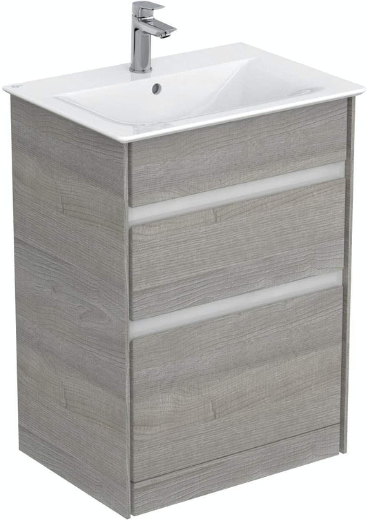 Ideal Standard E0836 Concept Air 60cm Floor Standing Vanity Unit with 2 Drawers