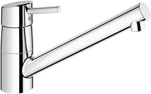 GROHE 32659001 Concetto Kitchen Tap (Low Spout, 140 Degree Swivel Range and Starlight) - Chrome