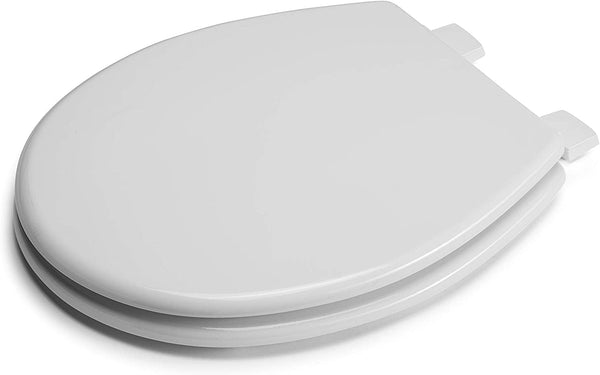 Croydex Sit Tight Collerson Anti Bacterial Toilet Seat, Wood, White, 46.5 x 36.5 x 6 cm