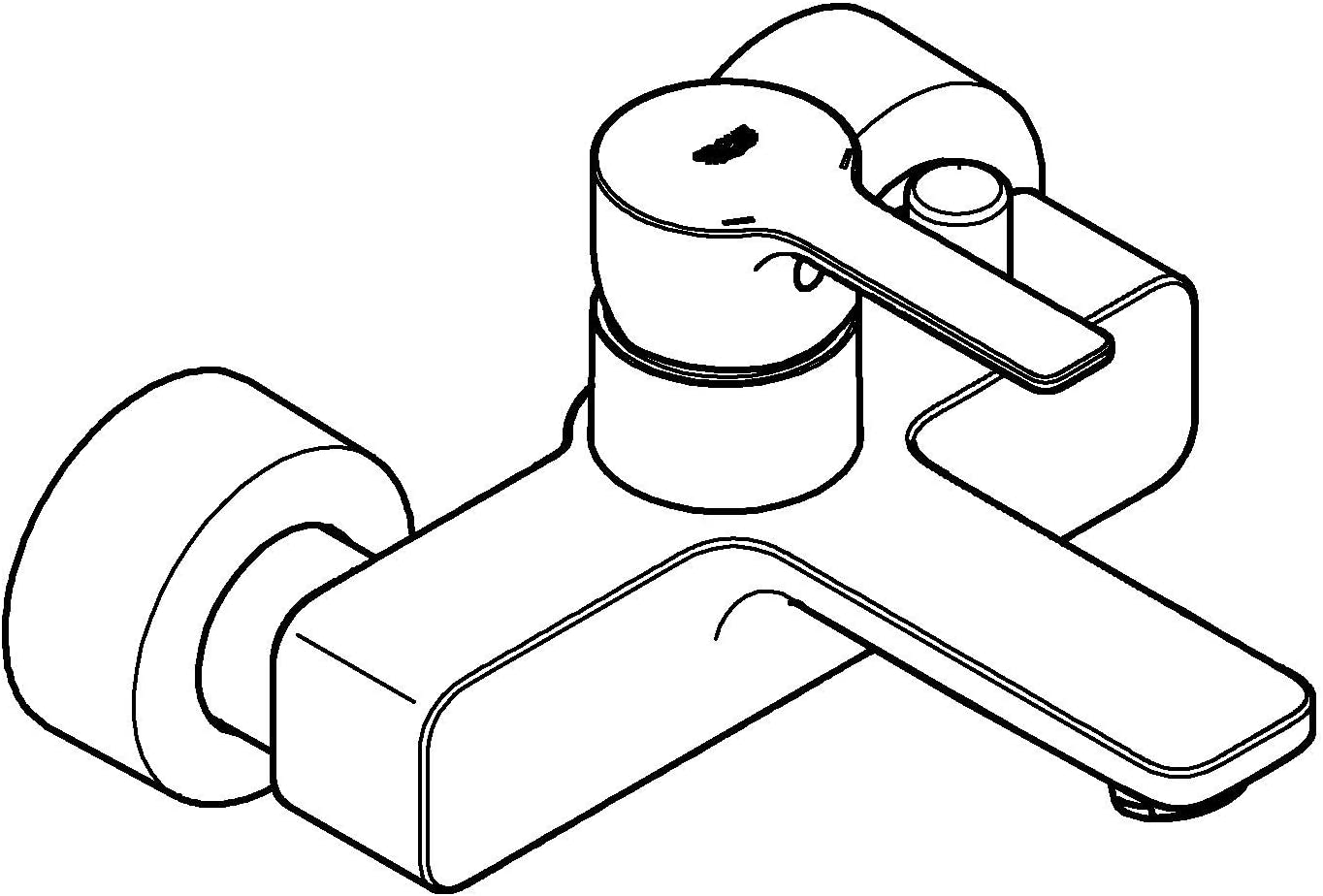 GROHE 33849DC1 | Lineare Single-Lever Bath Mixer