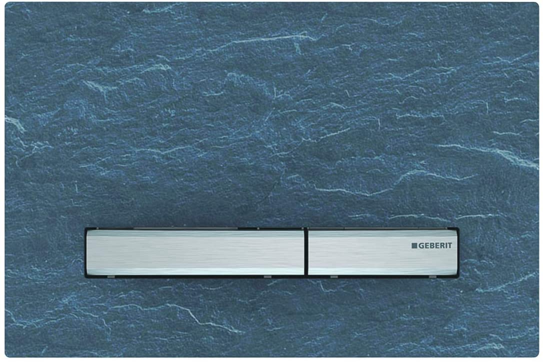 Geberit actuating plate Sigma50 for 2-volume flushing, colour: deep black RAL 9005-115.788.DW.2