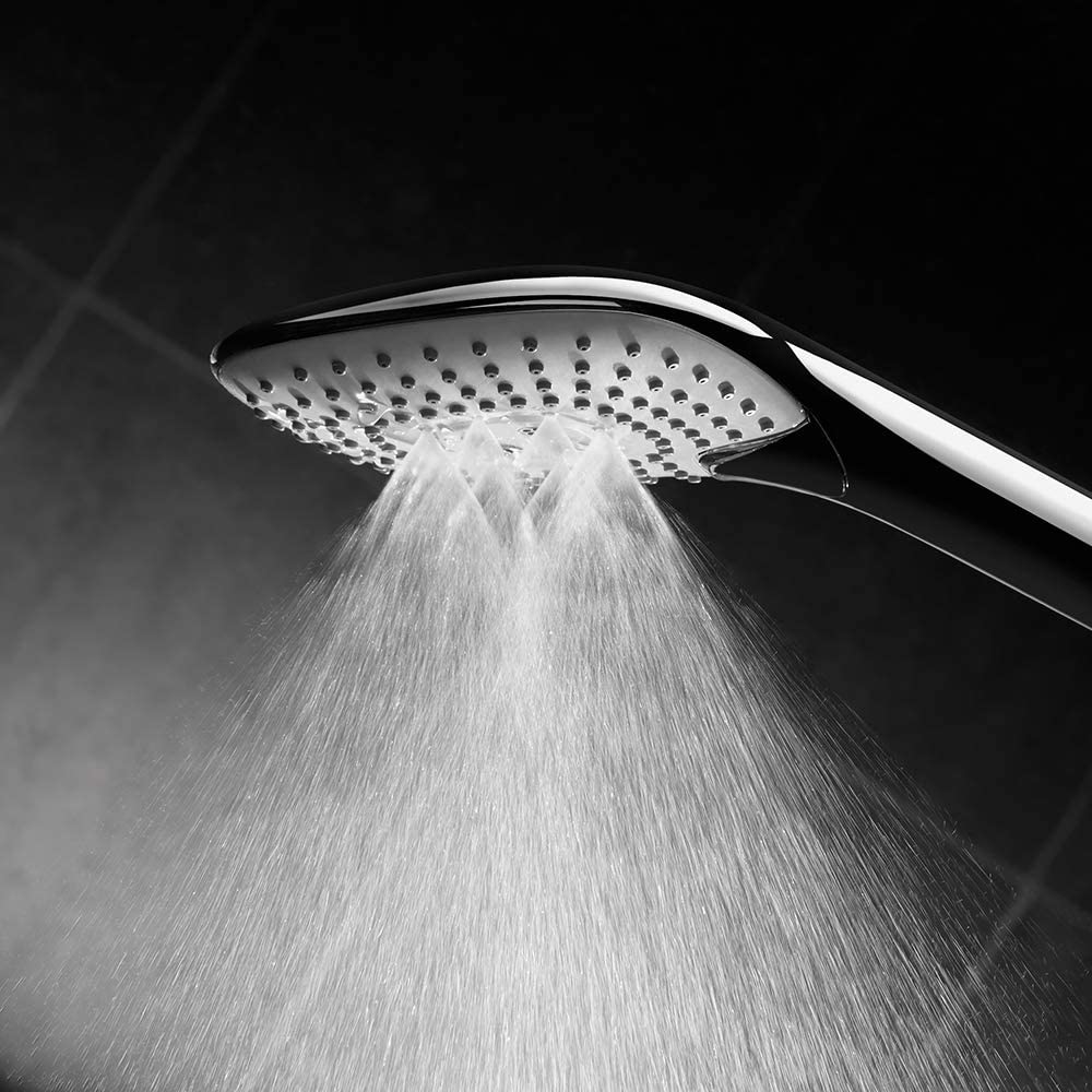 Ideal Standard B1764AA Idealrain EVO Jet Diamond Shower Rod with 3 Function Hand Held - 900mm Wall Pole, Chrome