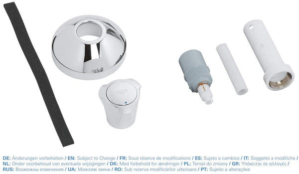 GROHE 19809001 | Costa Concealed Stop-Valve Trim | Blue