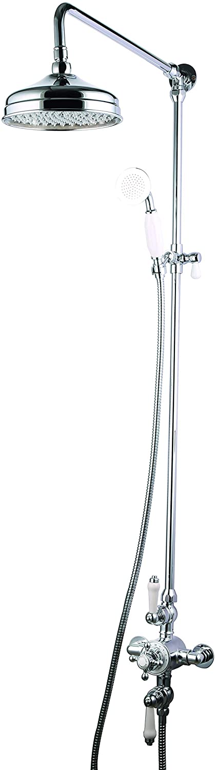 Trisen Shalma TSS108 Chrome Exposed Thermostatic Shower Kit