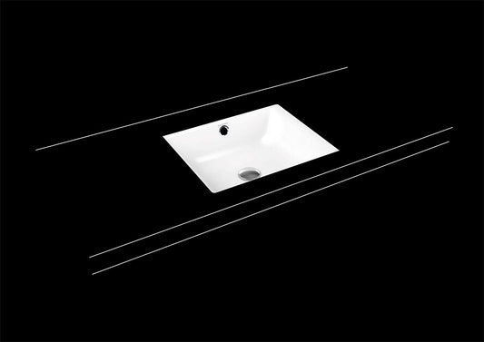 Kaldewei Puro Undercounter wash basin 3159 460x385 mm, without tap hole - 900906003001