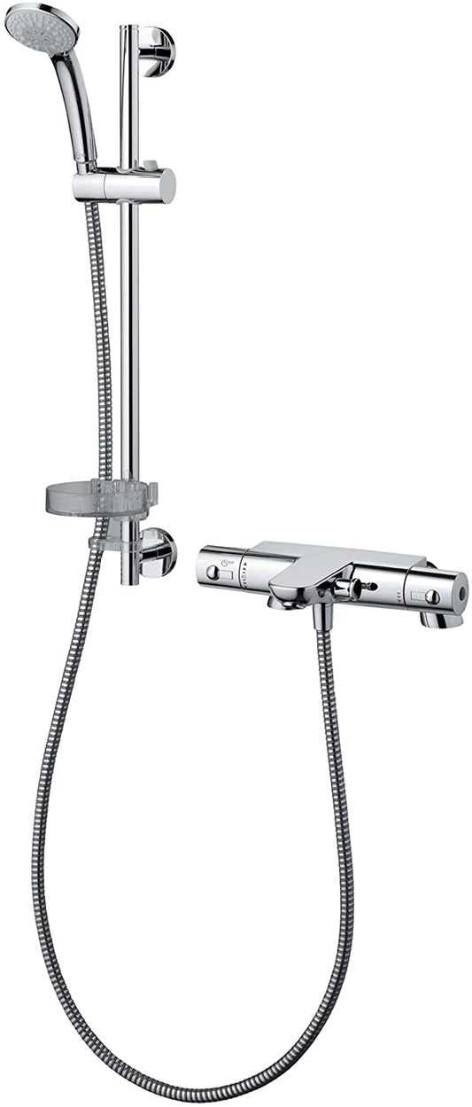 Ideal Standard Alto Ecotherm thermostatic bath shower mixer & riser kit. A5636AA
