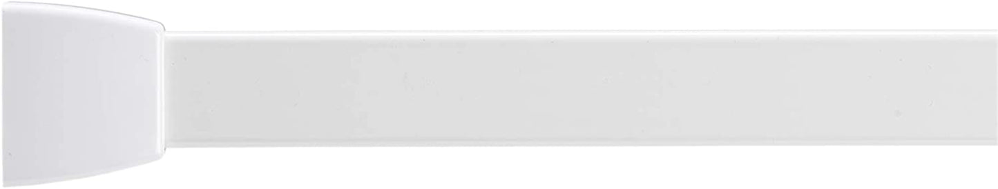 Croydex Slenderline Modular Shower Rail Kit includes L-Shaped/U-Shaped/Straight Ceiling Support/Hooks and Gliders