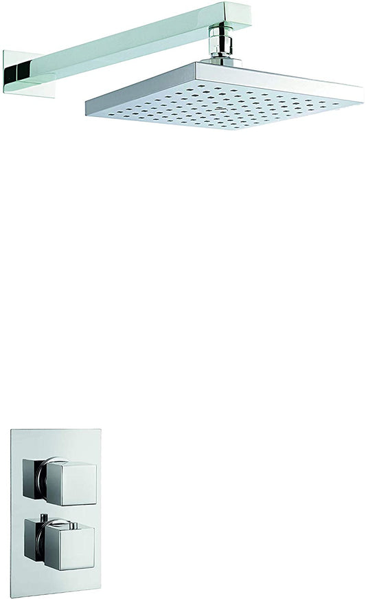 Trisen Bojac TSS006 Chrome Thermostatic Shower Valve and Fixed Head