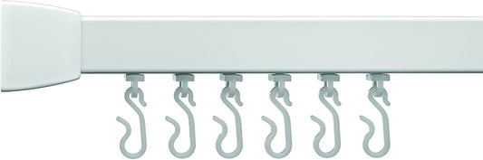 Croydex Profile 800 U-Shaped Rail 800x800x800-White, Aluminum, White, 80 x 80 x 3 cm